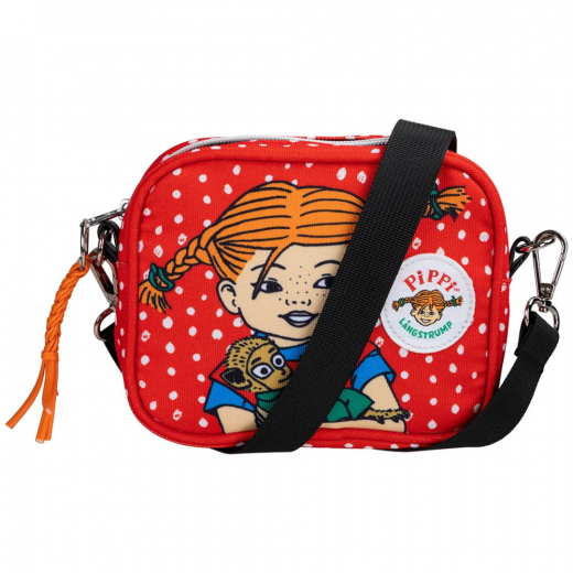 Pippi Långstrump Metka-Väska Kram Röd i gruppen LEKSAKER / Barn & baby / Ryggsäckar & väskor hos Spelexperten (73101040)