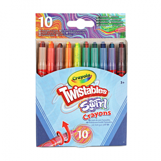 Crayola Swirl Mini Skruvbara Kritor 10 st i gruppen Nyheter hos Spelexperten (74024003)