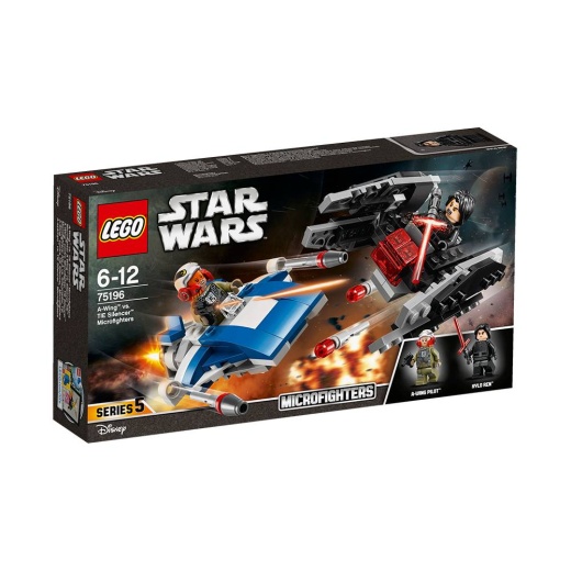 LEGO Star Wars - A-Wing vs. TIE Silencer Microfighters 75196 i gruppen  hos Spelexperten (75196)