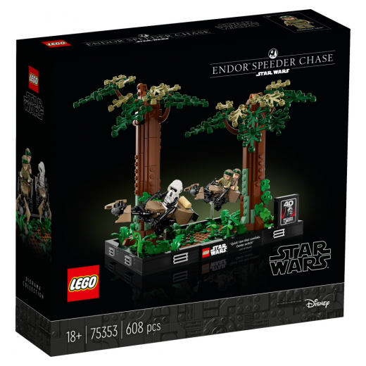 LEGO Star Wars - Endor Speeder Jakt Diorama i gruppen  hos Spelexperten (75353)