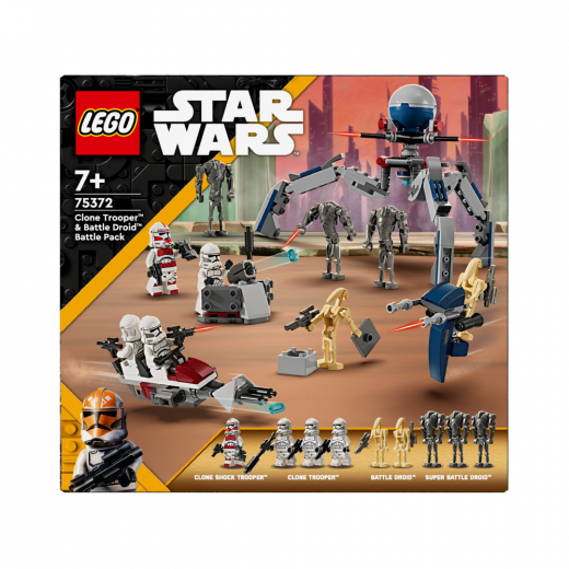 LEGO Star Wars - Clone Trooper™ & Battle Droid™ Battle Pack i gruppen LEKSAKER / LEGO / LEGO Star Wars hos Spelexperten (75372)