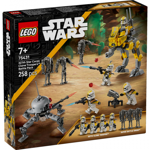 LEGO Star Wars - 327th Star Corps Clone Troopers Battle Pack i gruppen LEKSAKER / LEGO / LEGO Star Wars hos Spelexperten (75431)
