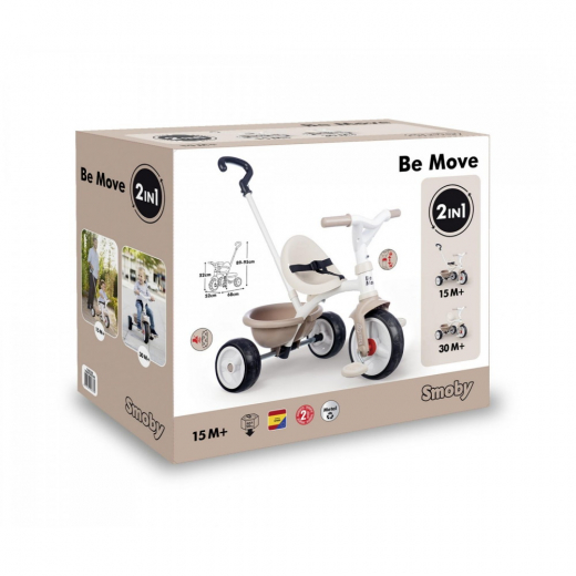 Smoby Be Move - Trehjuling, Beige i gruppen LEKSAKER / Cyklar hos Spelexperten (7600740338)