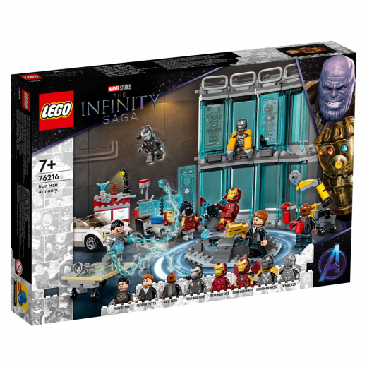 LEGO Marvel - Iron Mans vapenförråd i gruppen  hos Spelexperten (76216)