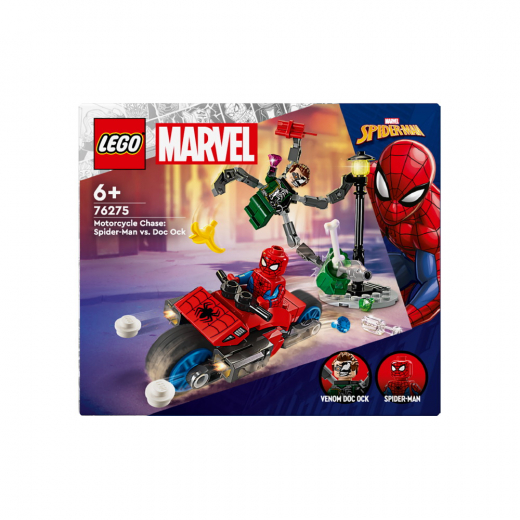 LEGO Marvel - Motorcykeljakt: Spider-Man mot Doc Ock i gruppen LEKSAKER / LEGO / LEGO Marvel hos Spelexperten (76275)