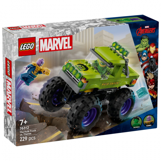 LEGO Marvel - Hulktrucken mot Thanos i gruppen LEKSAKER / LEGO / LEGO Marvel hos Spelexperten (76312)
