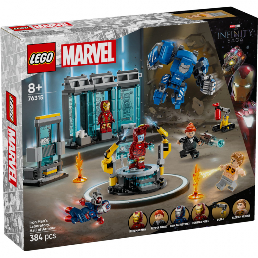 LEGO Marvel - Iron Mans labb: rustningarnas sal i gruppen LEKSAKER / LEGO / LEGO Marvel hos Spelexperten (76315)