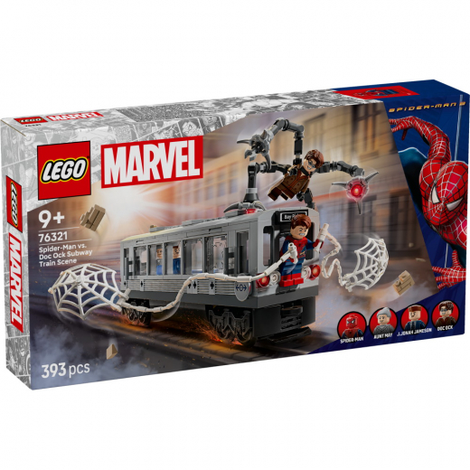 LEGO Marvel - Spider-Man mot Doc Ock: tunnelbanescenen i gruppen LEKSAKER / LEGO / LEGO Marvel hos Spelexperten (76321)