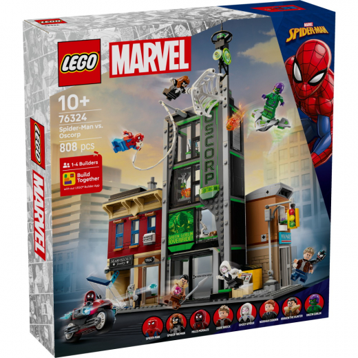 LEGO Marvel - Spider-Man mot Oscorp i gruppen LEKSAKER / LEGO / LEGO Marvel hos Spelexperten (76324)