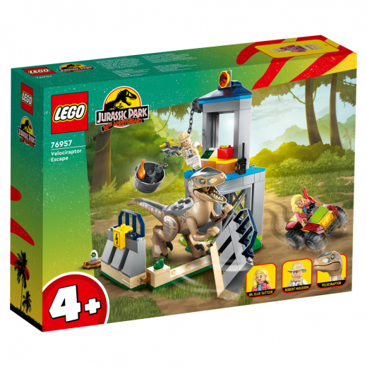 LEGO Jurassic World - Velociraptorflykt  i gruppen LEKSAKER / LEGO / LEGO Jurassic World hos Spelexperten (76957)