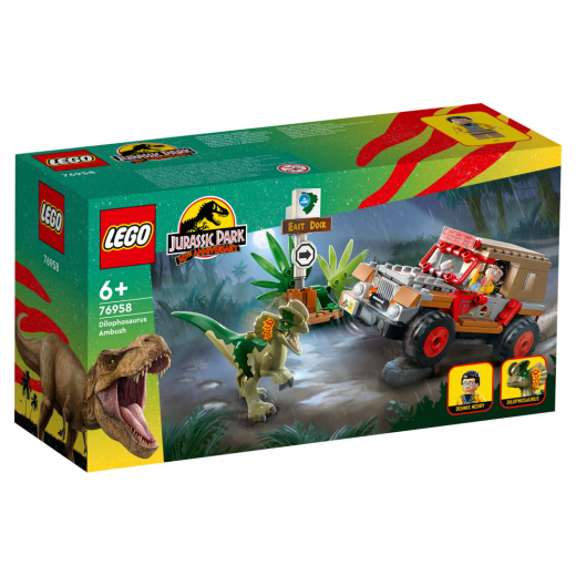 LEGO Jurassic World - Dilophosaurusbakhåll i gruppen  hos Spelexperten (76958)