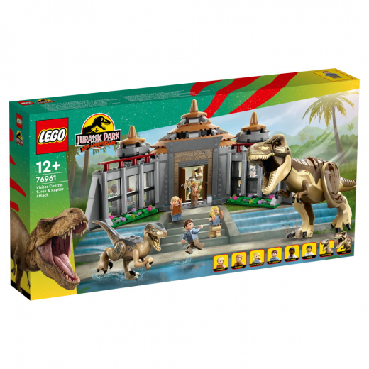 LEGO Jurassic World - Besökscenter T. rex och raptorattack i gruppen LEKSAKER / LEGO / LEGO Jurassic World hos Spelexperten (76961)