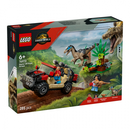 LEGO Jurassic World - Terrängflykt med raptor i gruppen LEKSAKER / LEGO / LEGO Jurassic World hos Spelexperten (76972)