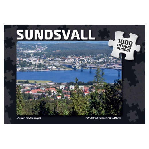 Svenska Pussel: Sundsvall Vy från södra berget 1000 Bitar i gruppen PUSSEL / 1000 bitar hos Spelexperten (7876)