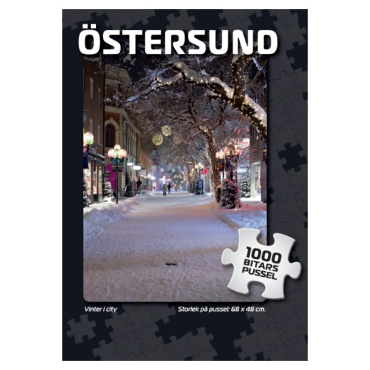 Svenska Pussel: Östersund Vinter i city 1000 Bitar i gruppen PUSSEL / 1000 bitar hos Spelexperten (7882)