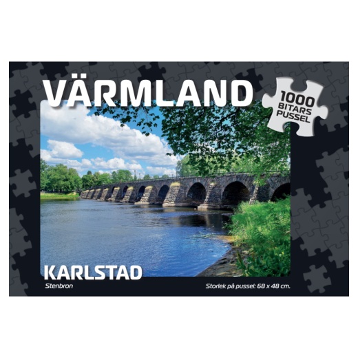 Svenska Pussel: Karlstad Stenbron 1000 Bitar i gruppen Nyheter hos Spelexperten (7992)