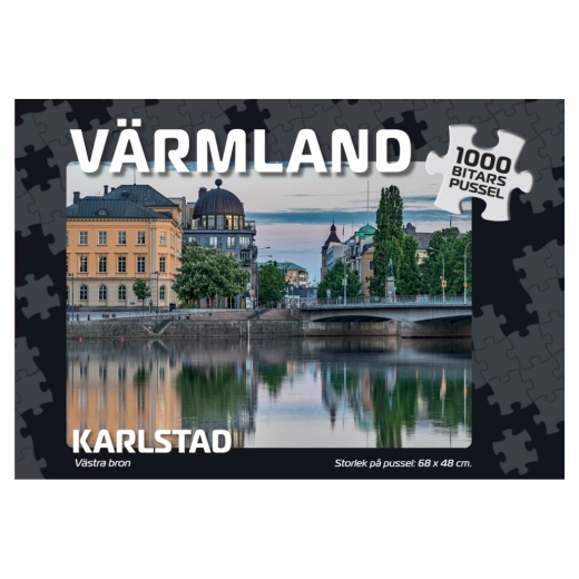Svenska Pussel: Karlstad Västra bron 1000 Bitar i gruppen Nyheter hos Spelexperten (7994)