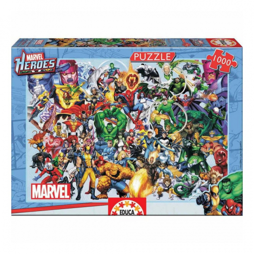 Educa Pussel: Marvel Heroes 1000 Bitar i gruppen PUSSEL / 1000 bitar hos Spelexperten (80-15193)