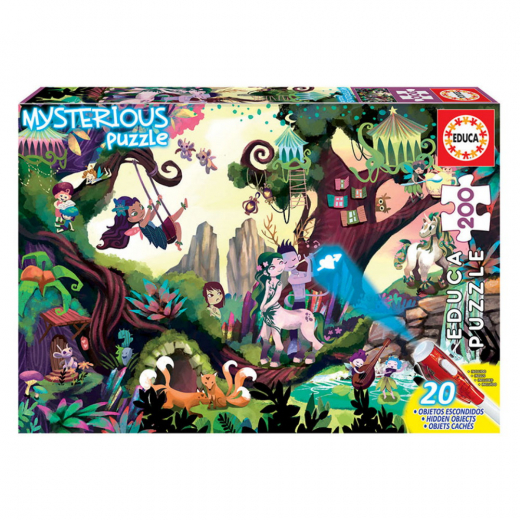 Educa Mystiskt Pussel: Magical Forest 200 Bitar i gruppen PUSSEL / < 750 bitar hos Spelexperten (80-18612)