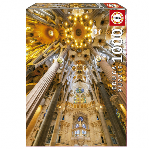 Educa pussel: Sagrada Familia 1000 bitar i gruppen PUSSEL / 1000 bitar hos Spelexperten (80-19614)