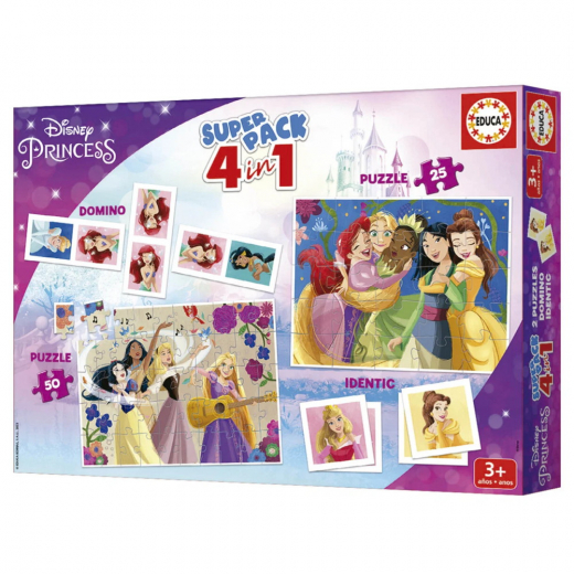 Disney Princess - Super Pack 4in1 i gruppen PUSSEL / Barnpussel hos Spelexperten (80-19683)