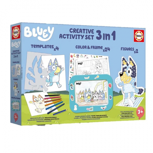 Educa 3 i 1 Bluey Kreativ Aktivitetsset i gruppen LEKSAKER / Skapa & måla / Skriva och Rita hos Spelexperten (80-19887)