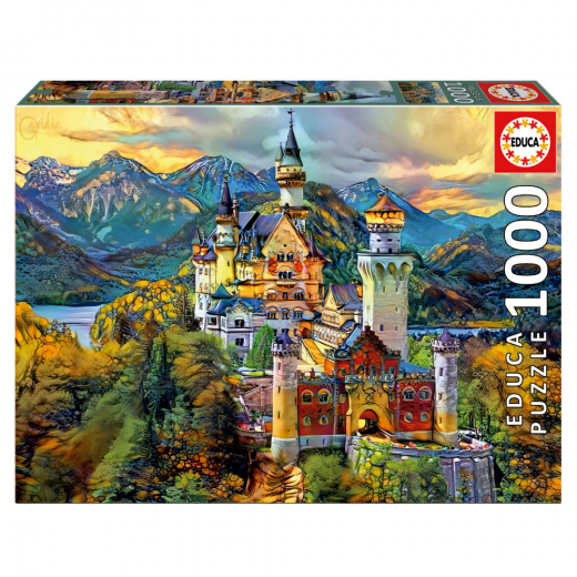 Educa Pussel: Neuschwanstein Castle 1000 Bitar i gruppen PUSSEL / 1000 bitar hos Spelexperten (80-19933)