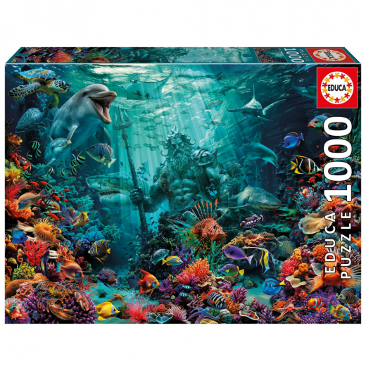 Educa pussel: Coral Reef Poseidon 1000 Bitar i gruppen PUSSEL / 1000 bitar hos Spelexperten (80-20174)