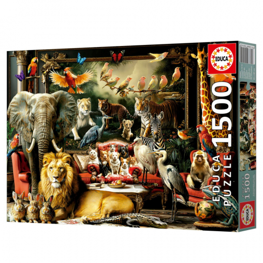 Educa pussel: The Animal Mansion 1500 Bitar i gruppen PUSSEL / 1500 bitar hos Spelexperten (80-20245)