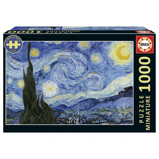 Educa pussel: The Starry Night, Van Gogh 1000 Bitar i gruppen PUSSEL / 1000 bitar hos Spelexperten (80-20247)