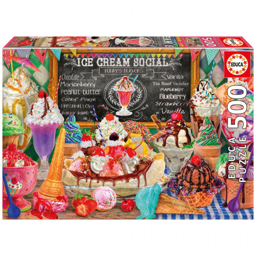 Educa pussel: Ice Cream Shop 500 Bitar i gruppen PUSSEL / < 750 bitar hos Spelexperten (80-20251)