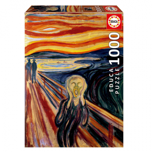 Educa Pussel: Edvard Munch - The Scream 1000 Bitar i gruppen PUSSEL / 1000 bitar hos Spelexperten (80-20308)