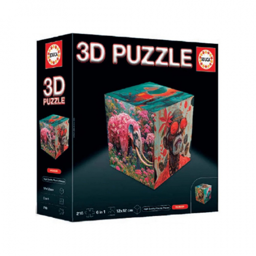 Educa 3D Kub Pussel Wonder 216 Bitar i gruppen PUSSEL / 3D pussel hos Spelexperten (80-20334)