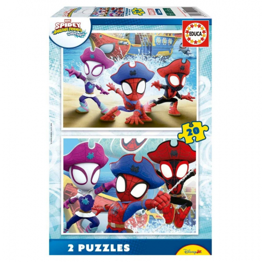 Educa Pussel: Marvel Spidey - Waterwebs 2x20 Bitar i gruppen PUSSEL / < 750 bitar hos Spelexperten (80-20490)