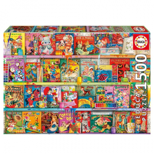 Educa Pussel: The Kitchy Funbook Nook 1500 Bitar i gruppen PUSSEL / 1500 bitar hos Spelexperten (80-20568)