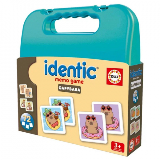 Capybara Identic Memo Game i gruppen SÄLLSKAPSSPEL / Barnspel hos Spelexperten (80-20608)