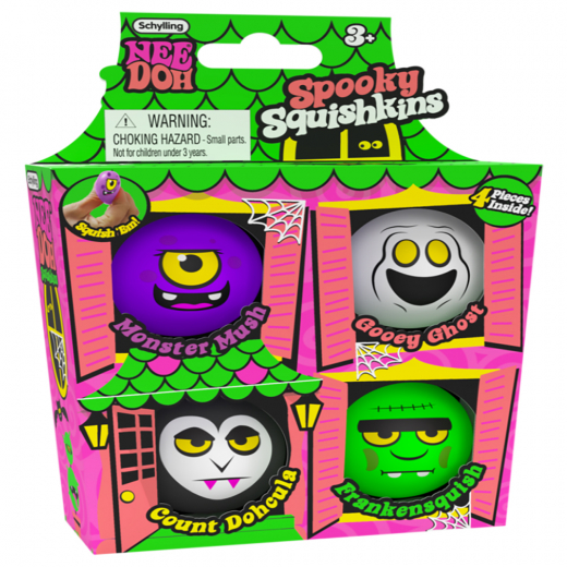 NeeDoh Spooky Squishkins 4-pack i gruppen  hos Spelexperten (80081)