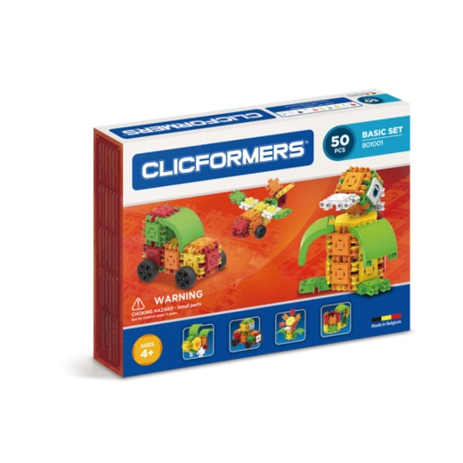 Clicformers - Basic Set - 50 delar i gruppen LEKSAKER / Byggklossar / Clics hos Spelexperten (801001)