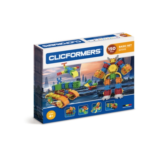 Clicformers - Basic Set - 150 delar i gruppen LEKSAKER / Byggklossar / Clics hos Spelexperten (801005)