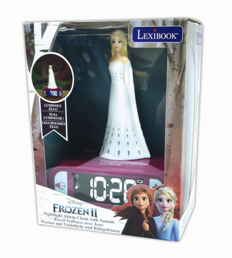 Väckarklocka - Frozen Elsa  i gruppen LEKSAKER / Roliga prylar / Disco hos Spelexperten (80101)