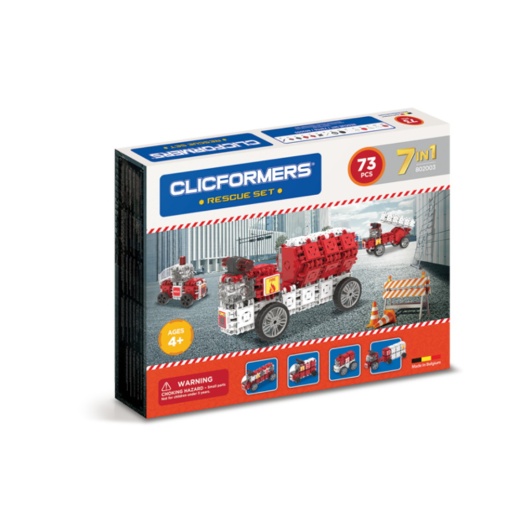 Clicformers - Rescue Set - 73 delar i gruppen LEKSAKER / Byggklossar / Clics hos Spelexperten (802003)