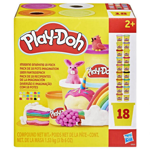 Play-Doh Imagine Anything 18-Pack i gruppen LEKSAKER / Play-Doh hos Spelexperten (802283)