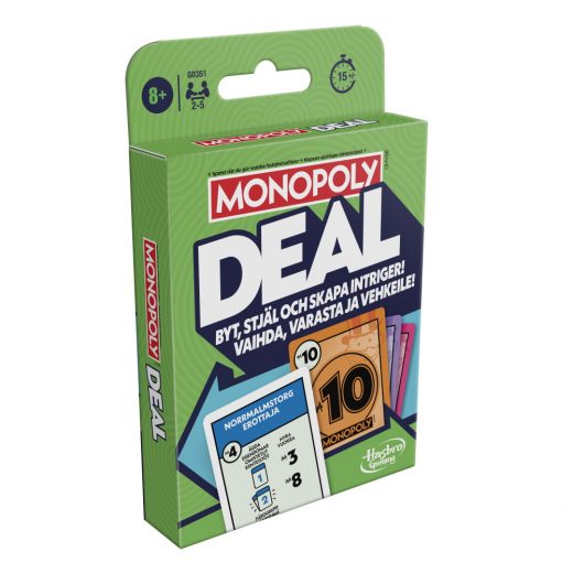 Monopoly Deal (Swe) i gruppen SÄLLSKAPSSPEL / Kortspel hos Spelexperten (803127)