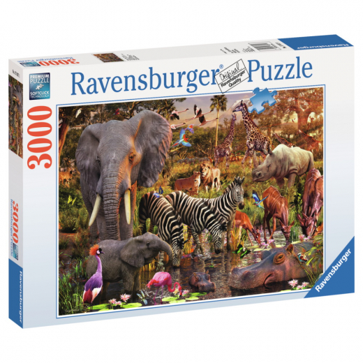 Ravensburger Pussel: Afrikanska Djur 3000 Bitar i gruppen  hos Spelexperten (8170371)