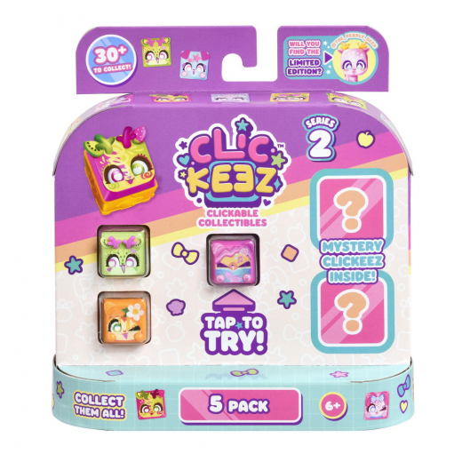 Clickeez Klickbara Samlarobjekt #2 5-pack i gruppen LEKSAKER / Fidgets hos Spelexperten (82026002)