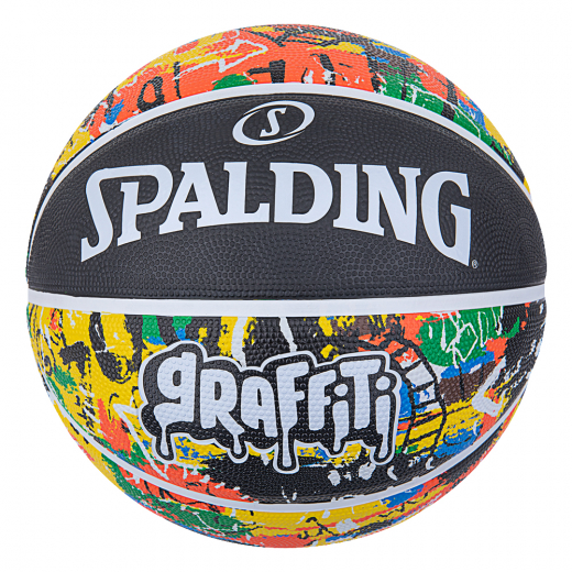 Spalding Rainbow Graffiti Rubber Basketball sz 7 i gruppen UTOMHUSSPEL / Basket hos Spelexperten (84372Z)