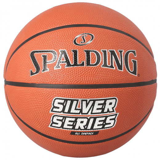 Spalding Silver Series Rubber Basketball sz 7 i gruppen UTOMHUSSPEL / Basket hos Spelexperten (84541Z)
