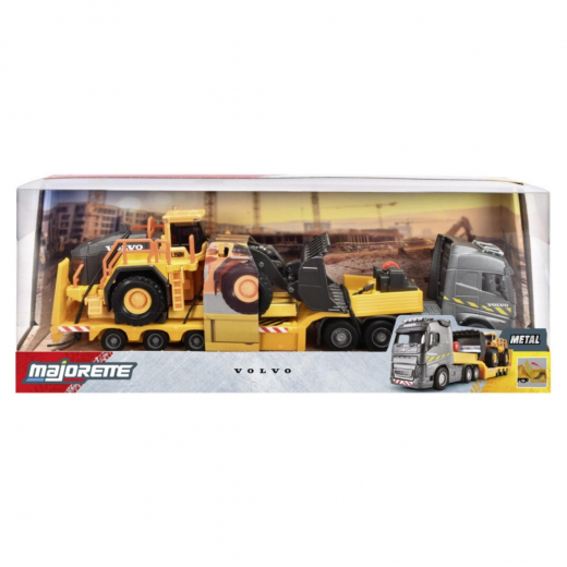 Majorette - Volvo FH16 lastbil med hjullastare 1:43 i gruppen LEKSAKER / Leksaksfordon hos Spelexperten (8503726002)