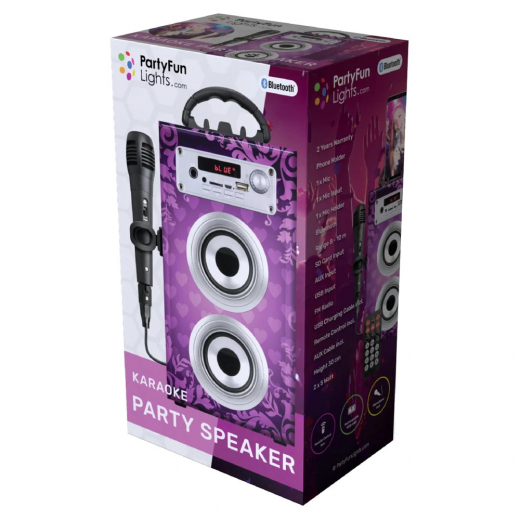 PFL Karaoke Party Speaker Purple i gruppen LEKSAKER / Roliga prylar / Ljud & ljus hos Spelexperten (86219)