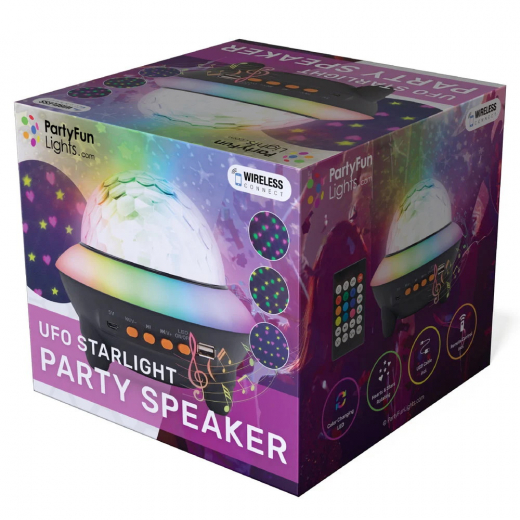 PFL UFO Starlight Party Speaker i gruppen LEKSAKER / Roliga prylar / Disco hos Spelexperten (86361)